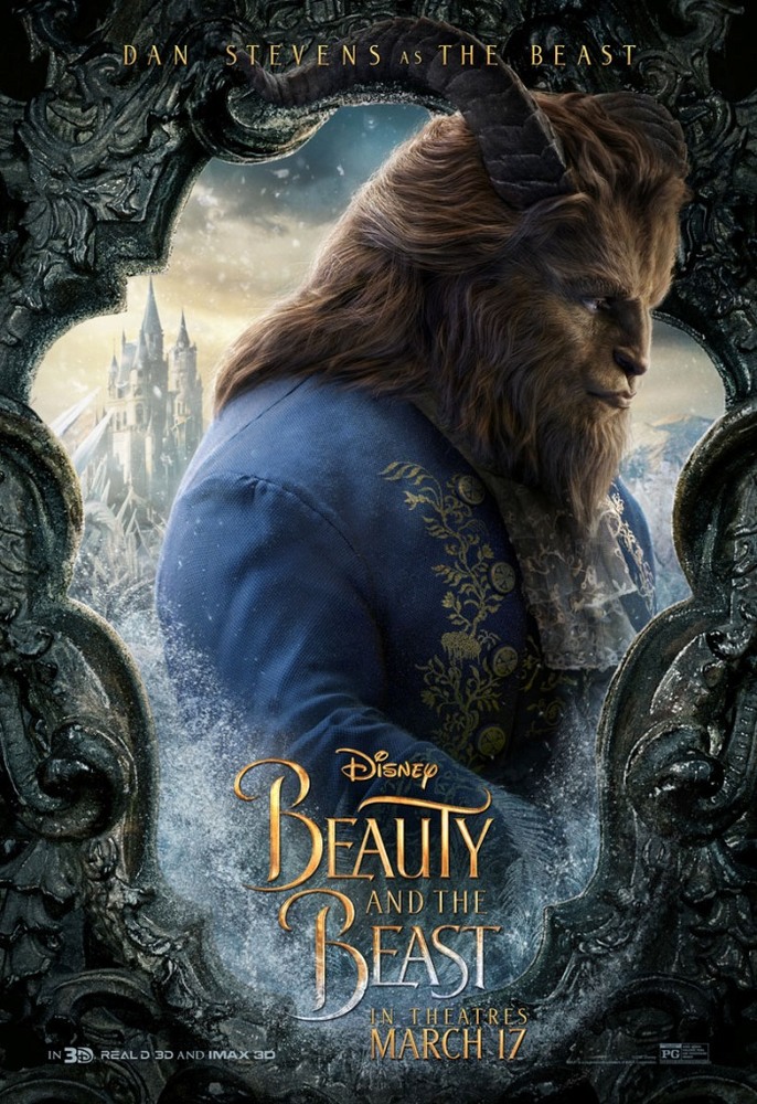 پوستر فیلم «دیو و دلبر» (Beauty and the Beast) با بازی دن استیونز در نقش دیو